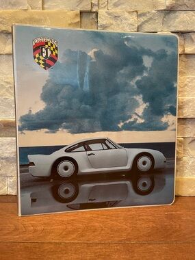 White Classic Sports Car Toy Binder - Kids Toys